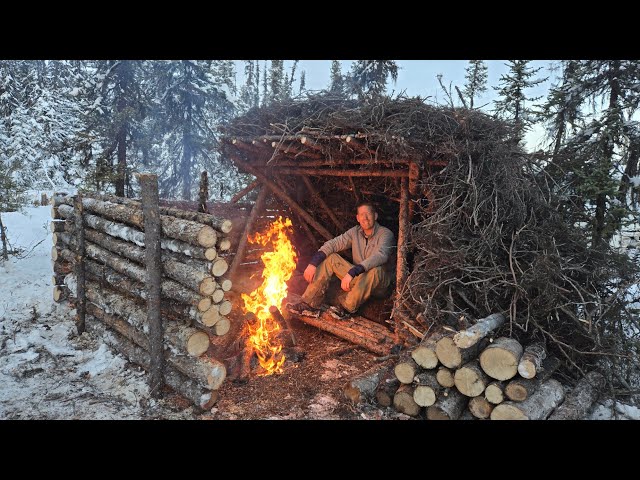 Outdoor Boys New Video 3 Days in Arctic Survival Shelter - Solo Bushcraft Camping &amp; Blacksmithing